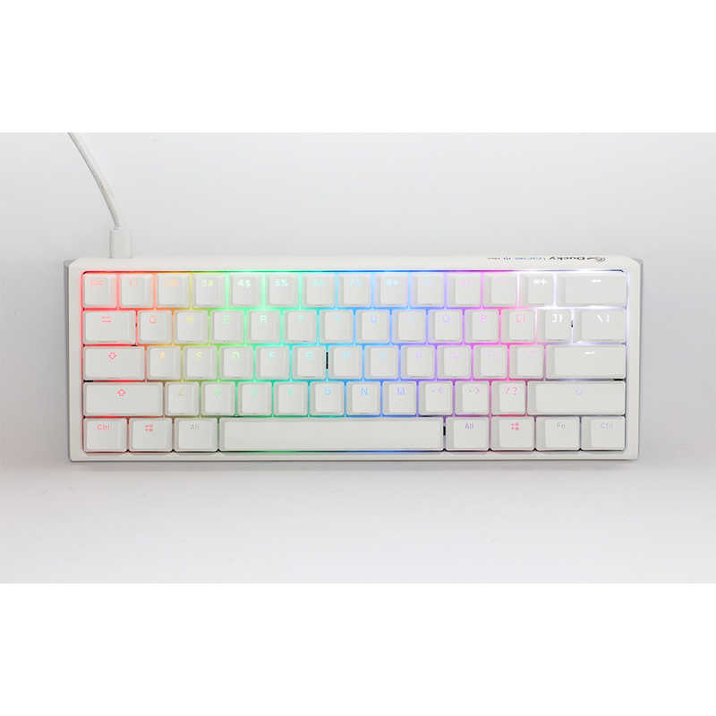 Ducky　ゲーミングキーボード One 3 Mini 60% keyboard Classic Pure White [有線]　dk-one3-classic-pw-rgb-mini-silver