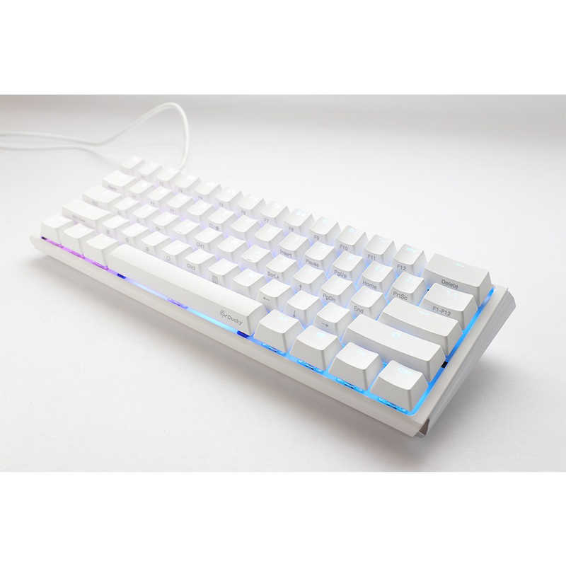 Ducky　ゲーミングキーボード One 3 Mini 60% keyboard Classic Pure White [有線]　dk-one3-classic-pw-rgb-mini-silver