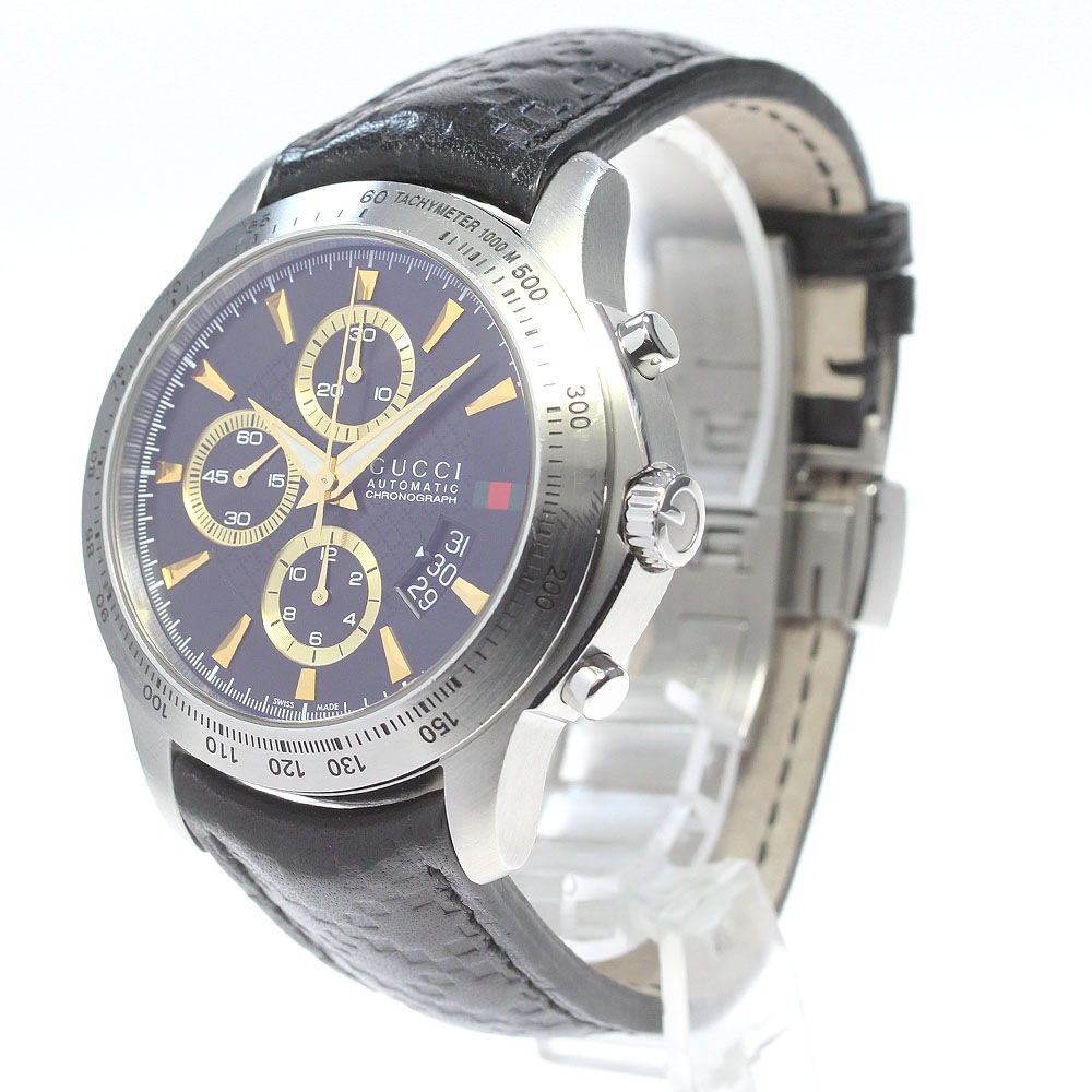 【超激安】GUCCI Gタイムレス 126.2クロノグラフYA1264070 レンタル商品【126.2】GUCCI Gタイムレス クロノグラフ ｜カリトケ
