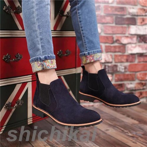 メンズ ショートブーツ サイドゴアブーツ革靴レザー シューズ ドレス カジュアル チェルシーブーツ ビジカジ シークレット 5CM UPスエード