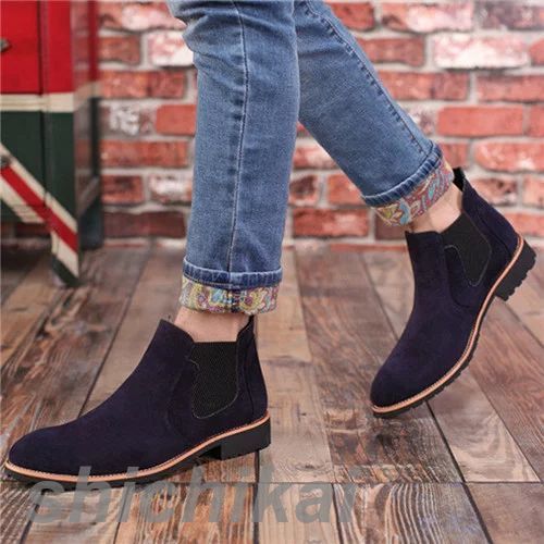 メンズ ショートブーツ サイドゴアブーツ革靴レザー シューズ ドレス カジュアル チェルシーブーツ ビジカジ シークレット 5CM UPスエード