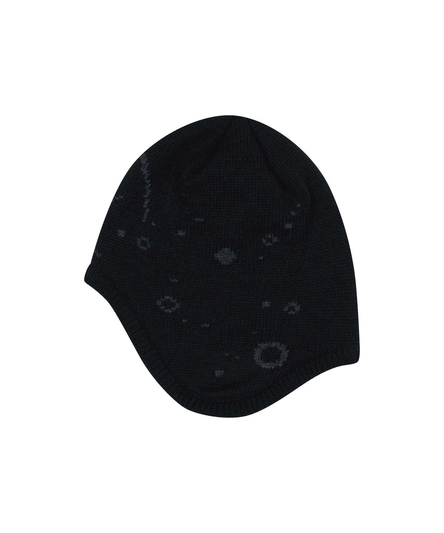 SANSANGEAR】 SPIKE EAR FLAP BEANIE : BLACK