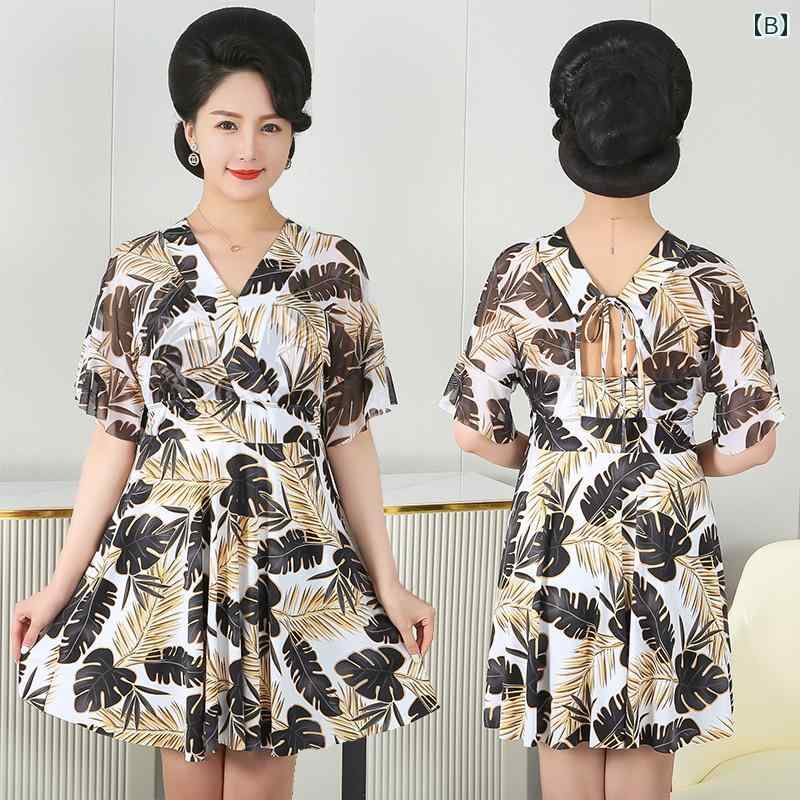 水着 ワンピース スイムウェア 大きいサイズ 体型カバー スイミング 海水浴 ビーチ プール ビーチスポーツ 夏 速乾 おしゃれ レディース