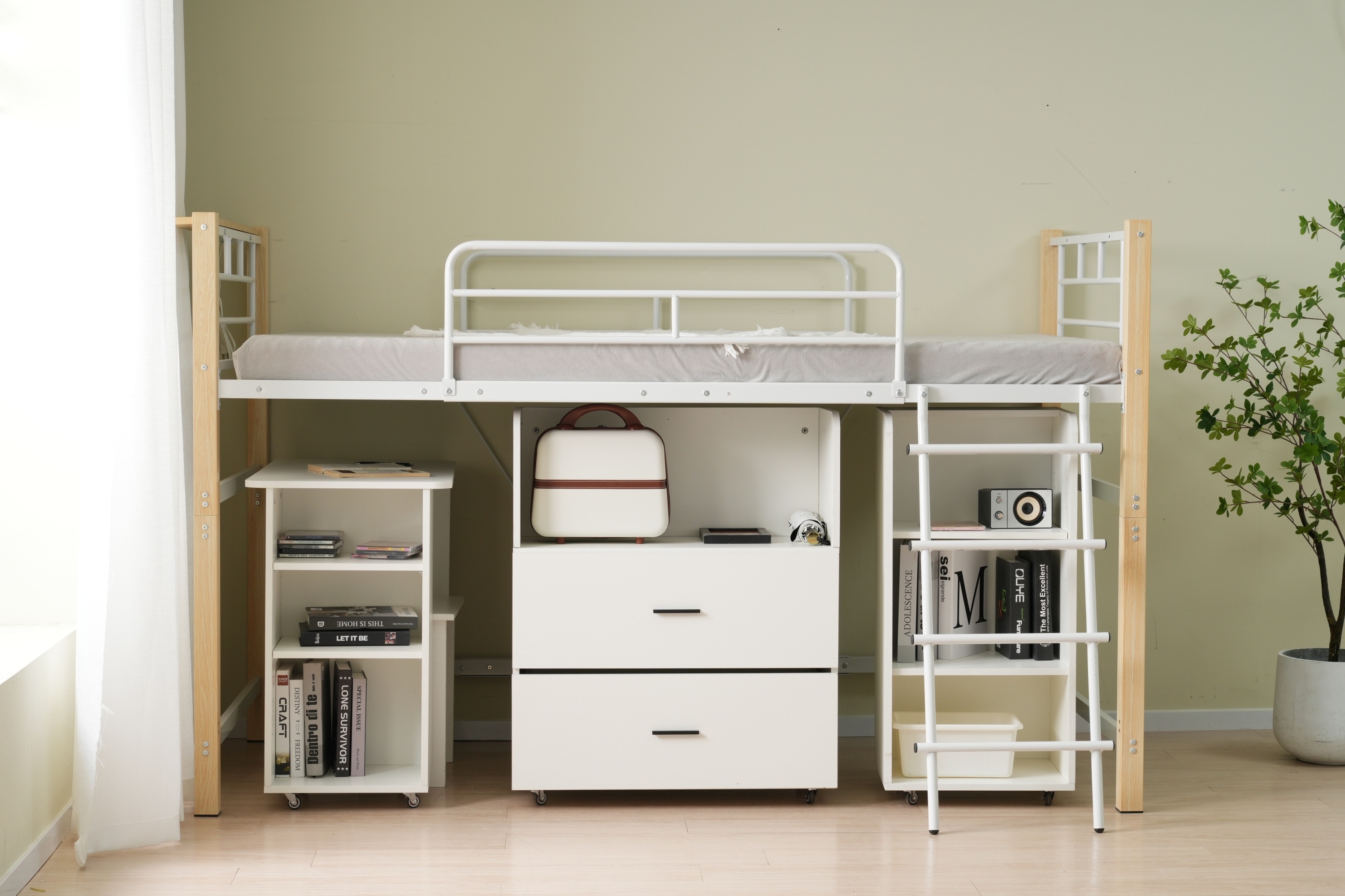 208【高さ130cm】システムベッド 4点セット ロフトベッド+デスク+収納ラック+シェルフ ロフトベッド 宮 コンセント 省スペース スチール 耐震 ベッド パイプ 金属 社員寮 学生寮 大人 208【高さ130cm】システムベッド 4点セット ロフトベッド+デスク+収納ラック+シェルフ ロフトベッド 宮 コンセント 省スペース スチール 耐震 ベッド パイプ 金属 社員寮 学生寮 大人