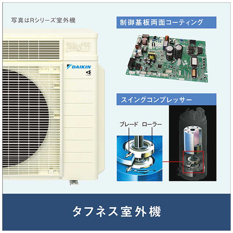 （標準取付工事費込）ダイキン　DAIKIN　エアコン おもに12畳用 risora リソラ SXシリーズ [ストーンベージュ]　S363ATSS-W/Y 本体ホワイト色