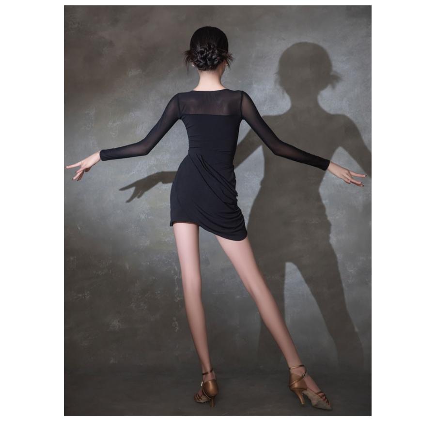 (WJ Fashion)ラテン ダンス 衣装 キッズ用 セットアップ レオタード スカート社交ダンスドレス ジュニア用 社交ダンス 練習用セット 演出服 競技着 発表会