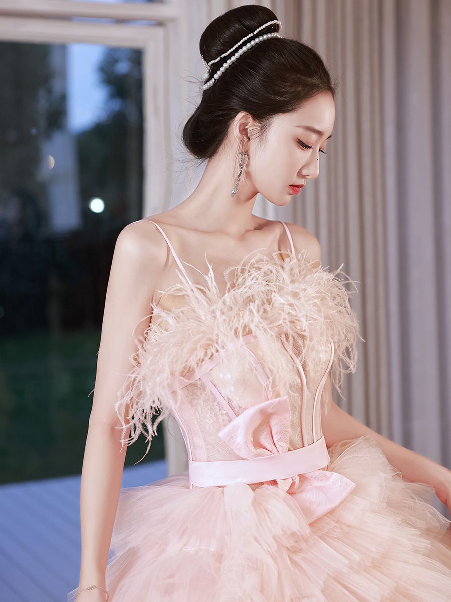 フォトスタジオテーマライトウェディング写真写真服旅行写真ドレス写真エスケーププリンセスカラフルガーゼスカートサスペンダースーパーフェアリー