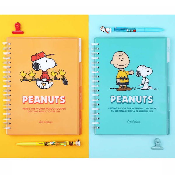 PEANUTS スヌーピー スパイラルノート 2つセット 違い