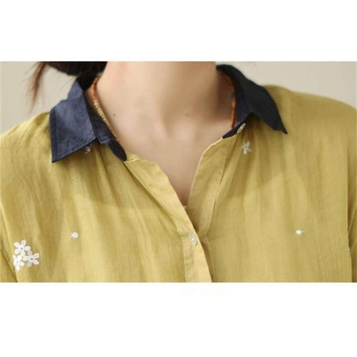 ロングシャツ シャツ レディース ロング丈 前開き ロングカーディガン カーディガン 薄手 七分袖 綿 麻 コットン リネン 透け感 配色 アウター 花柄 UVカット ロングシャツ シャツ レディース ロング丈 前開き ロングカーディガン カーディガン 薄手 七分袖 綿 麻 コットン リネン 透け感 配色 アウター 花柄 UVカット