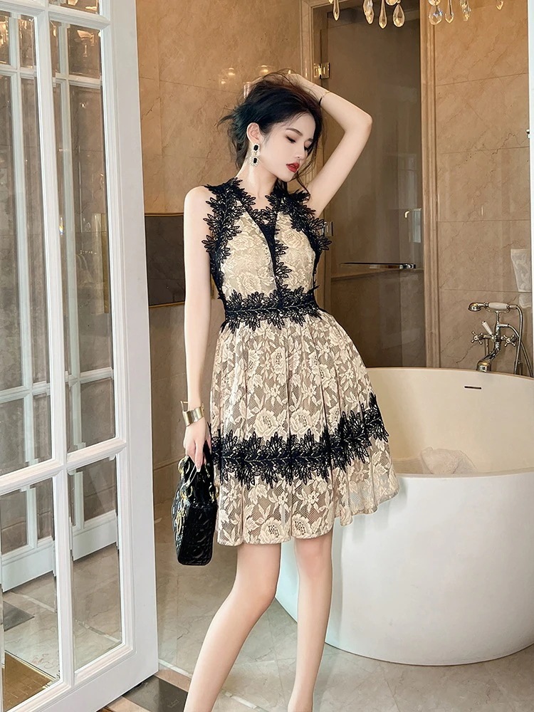 JY.上品 夏 レース 短 ワンピ レトロ 高級感 Aライン ドレス パーティー 着痩せ 大人 お呼ばれ 同窓会 披露宴 卒業式 結婚式 ウェディング 二次会 成人式 JY.上品 夏 レース 短 ワンピ レトロ 高級感 Aライン ドレス パーティー 着痩せ 大人 お呼ばれ 同窓会 披露宴 卒業式 結婚式 ウェディング 二次会 成人式