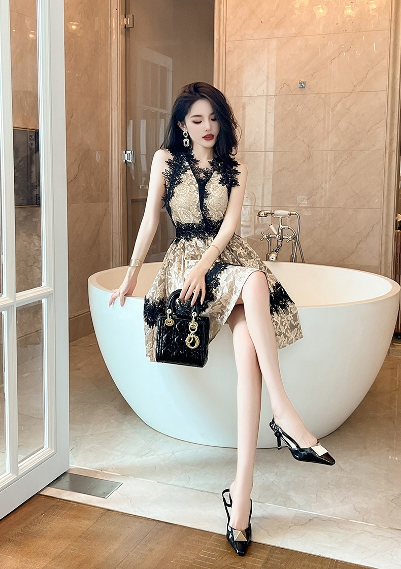 JY.上品 夏 レース 短 ワンピ レトロ 高級感 Aライン ドレス パーティー 着痩せ 大人 お呼ばれ 同窓会 披露宴 卒業式 結婚式 ウェディング 二次会 成人式 JY.上品 夏 レース 短 ワンピ レトロ 高級感 Aライン ドレス パーティー 着痩せ 大人 お呼ばれ 同窓会 披露宴 卒業式 結婚式 ウェディング 二次会 成人式