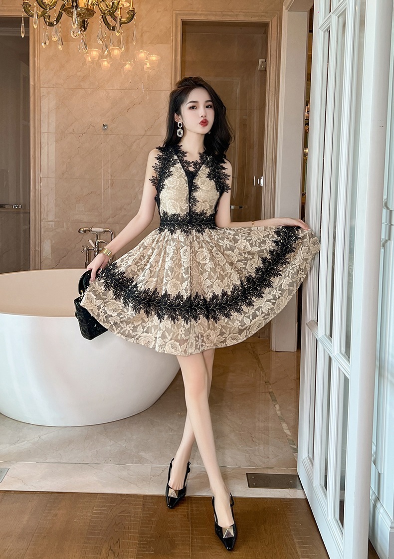 JY.上品 夏 レース 短 ワンピ レトロ 高級感 Aライン ドレス パーティー 着痩せ 大人 お呼ばれ 同窓会 披露宴 卒業式 結婚式 ウェディング 二次会 成人式 JY.上品 夏 レース 短 ワンピ レトロ 高級感 Aライン ドレス パーティー 着痩せ 大人 お呼ばれ 同窓会 披露宴 卒業式 結婚式 ウェディング 二次会 成人式