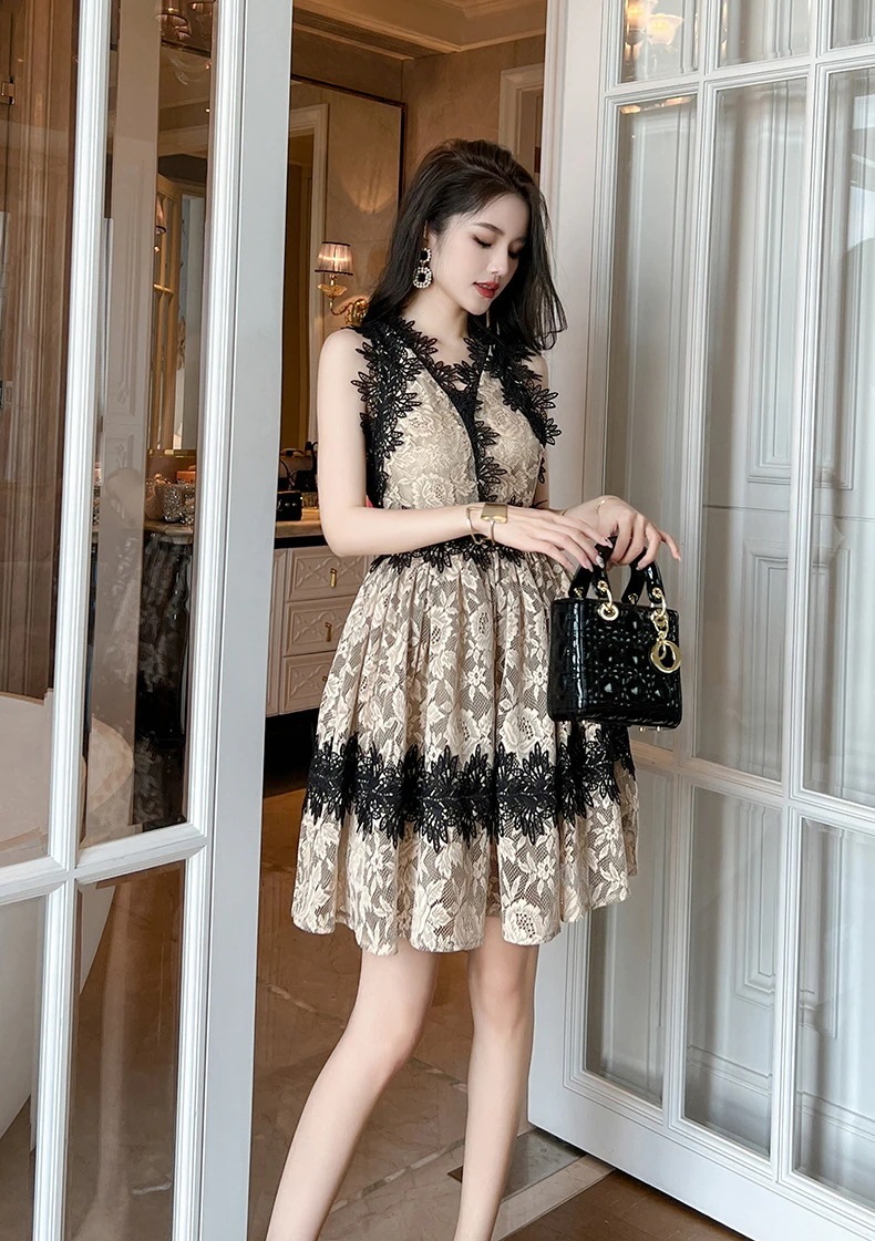 JY.上品 夏 レース 短 ワンピ レトロ 高級感 Aライン ドレス パーティー 着痩せ 大人 お呼ばれ 同窓会 披露宴 卒業式 結婚式 ウェディング 二次会 成人式 JY.上品 夏 レース 短 ワンピ レトロ 高級感 Aライン ドレス パーティー 着痩せ 大人 お呼ばれ 同窓会 披露宴 卒業式 結婚式 ウェディング 二次会 成人式