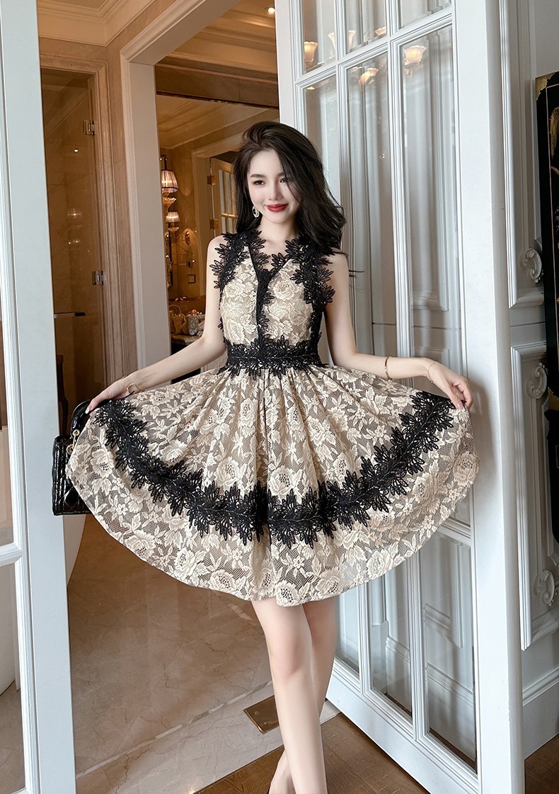 JY.上品 夏 レース 短 ワンピ レトロ 高級感 Aライン ドレス パーティー 着痩せ 大人 お呼ばれ 同窓会 披露宴 卒業式 結婚式 ウェディング 二次会 成人式 JY.上品 夏 レース 短 ワンピ レトロ 高級感 Aライン ドレス パーティー 着痩せ 大人 お呼ばれ 同窓会 披露宴 卒業式 結婚式 ウェディング 二次会 成人式
