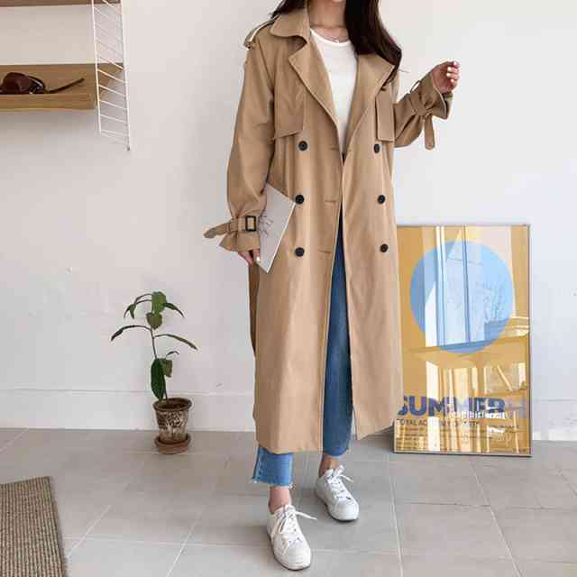 2点で13o円OFF!【即納】トレンチコート レディース アウター ロング丈 上着 コート トレンチ スプリングコート 大きいサイズ 体型カバー 春 秋冬 ロング丈 長袖 ベルト付き オータムコート 2点で13o円OFF!【即納】トレンチコート レディース アウター ロング丈 上着 コート トレンチ スプリングコート 大きいサイズ 体型カバー 春 秋冬 ロング丈 長袖 ベルト付き オータムコート