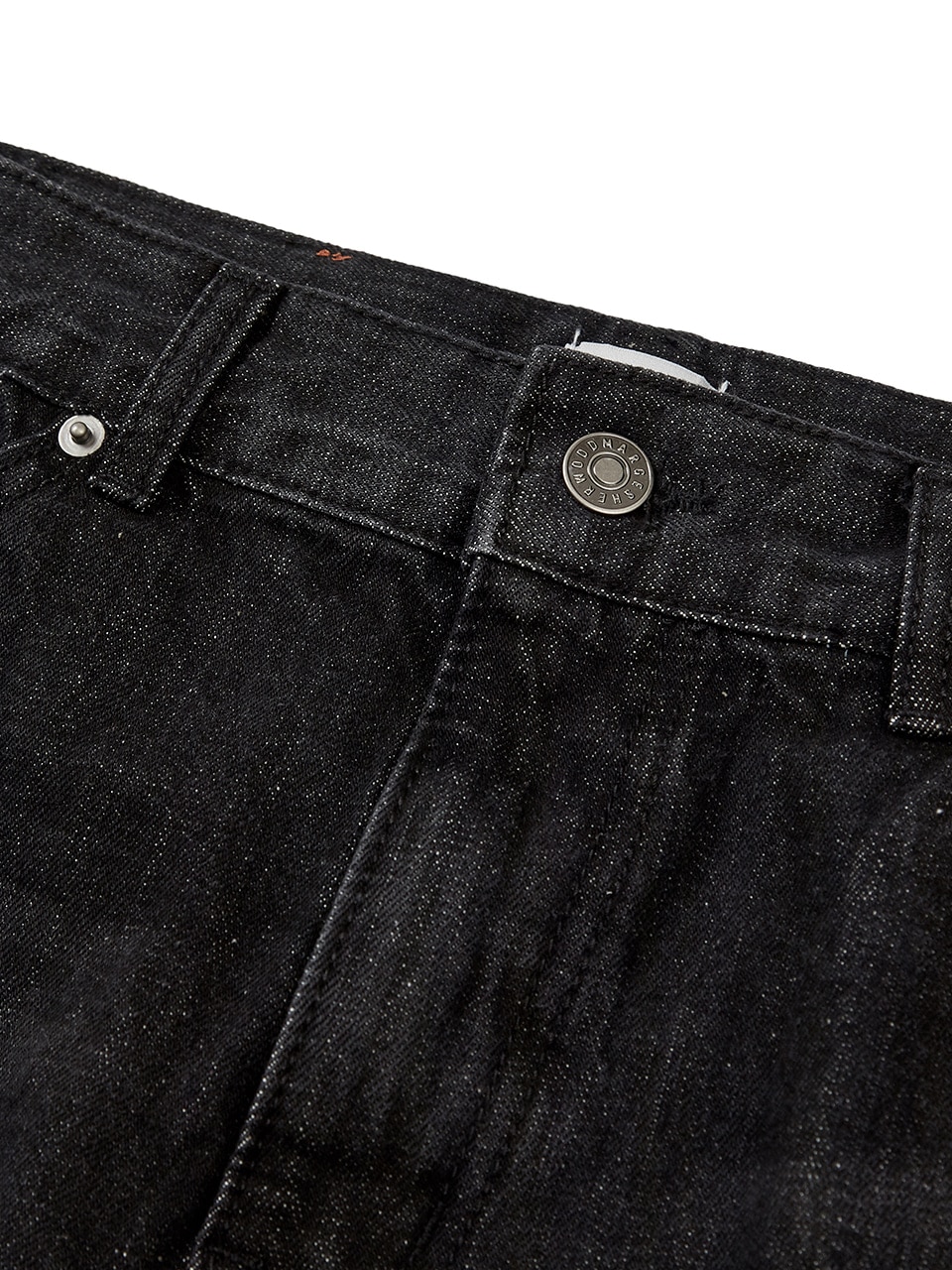 MARGESHERWOOD】 SIMPLE BLACK DENIM SKIRT : BLACK
