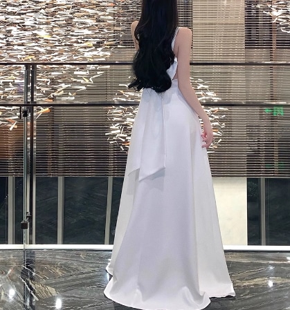 レディース ドレス イブニングドレス ウエディングドレス ウェディング パーティー 結婚式 二次会 披露宴 ロング マキシ 袖なし ノースリーブ Vネック Iライン ウエストマーク バックリボン レディース ドレス イブニングドレス ウエディングドレス ウェディング パーティー 結婚式 二次会 披露宴 ロング マキシ 袖なし ノースリーブ Vネック Iライン ウエストマーク バックリボン