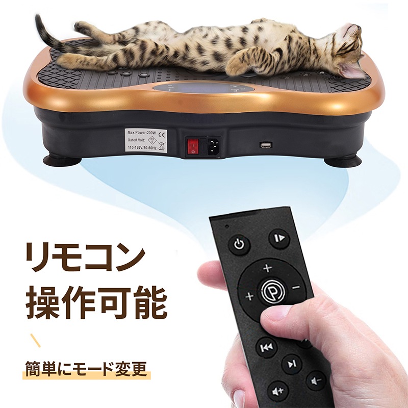 [期間限定]振動マシン 3D ぶるぶる ダイエット器具 静音 振動99段階調節 5種類モード