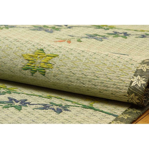 い草花ござカーペット 本間2畳(約191x191cm) い草花ござカーペット 本間2畳(約191x191cm)