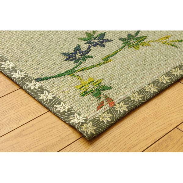 い草花ござカーペット 本間2畳(約191x191cm) い草花ござカーペット 本間2畳(約191x191cm)