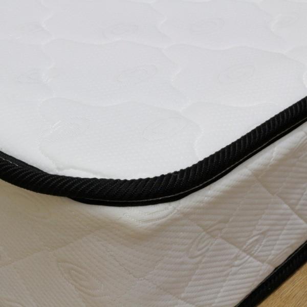 ポケットコイルマットレス 単品 ダブルベッド ニット生地 スプリング ダブルマット 通気性空気口有り