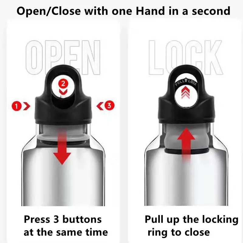 Revomax 350/500/750/1000ミリリットル二重壁stainles鋼水ボトル魔法瓶ボトルホットとコールド断熱真空フラスコ 500-1000ml Onyx Black 355ml