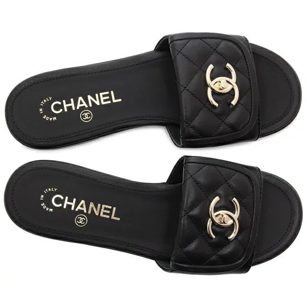 サンダル ミュール CCロゴ ブラック レディース G46119 X01000 94305 サンダル ミュール CCロゴ ブラック レディース G46119 X01000 94305