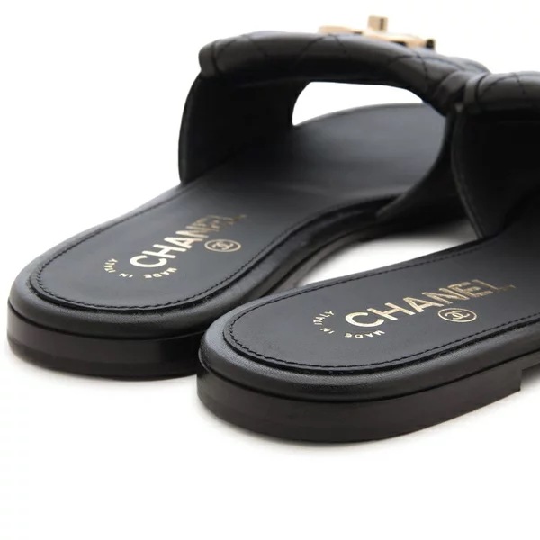 サンダル ミュール CCロゴ ブラック レディース G46119 X01000 94305 サンダル ミュール CCロゴ ブラック レディース G46119 X01000 94305