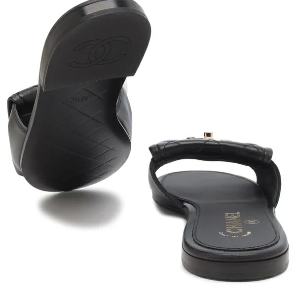 サンダル ミュール CCロゴ ブラック レディース G46119 X01000 94305 サンダル ミュール CCロゴ ブラック レディース G46119 X01000 94305