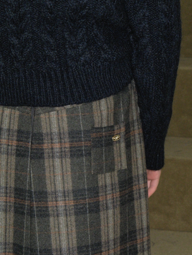 Vintage check wool skirt Vintage check wool skirt
