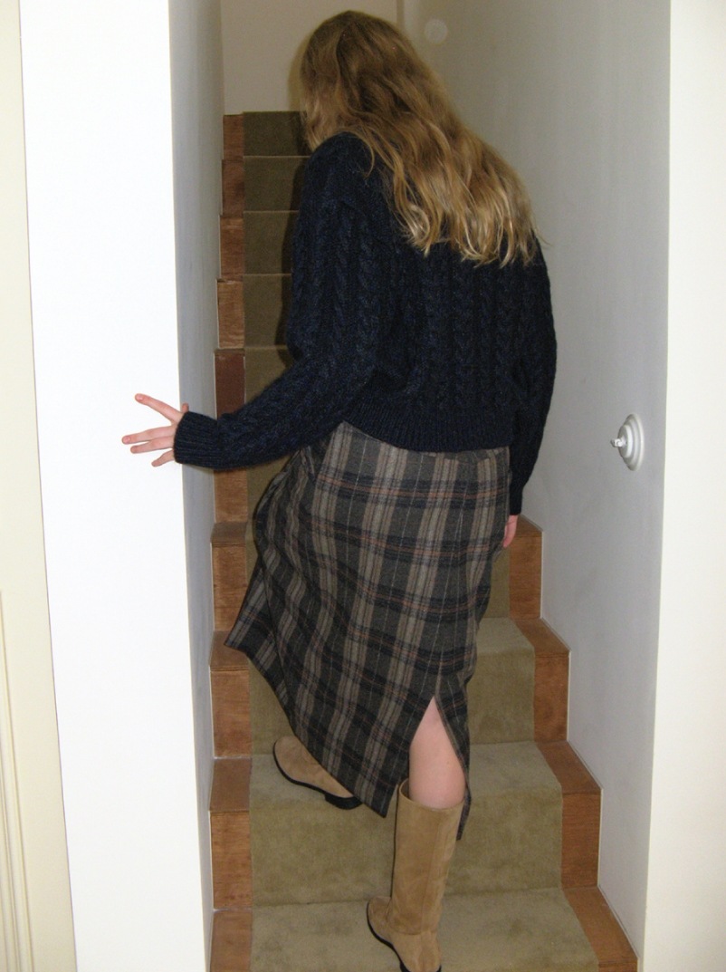 Vintage check wool skirt Vintage check wool skirt