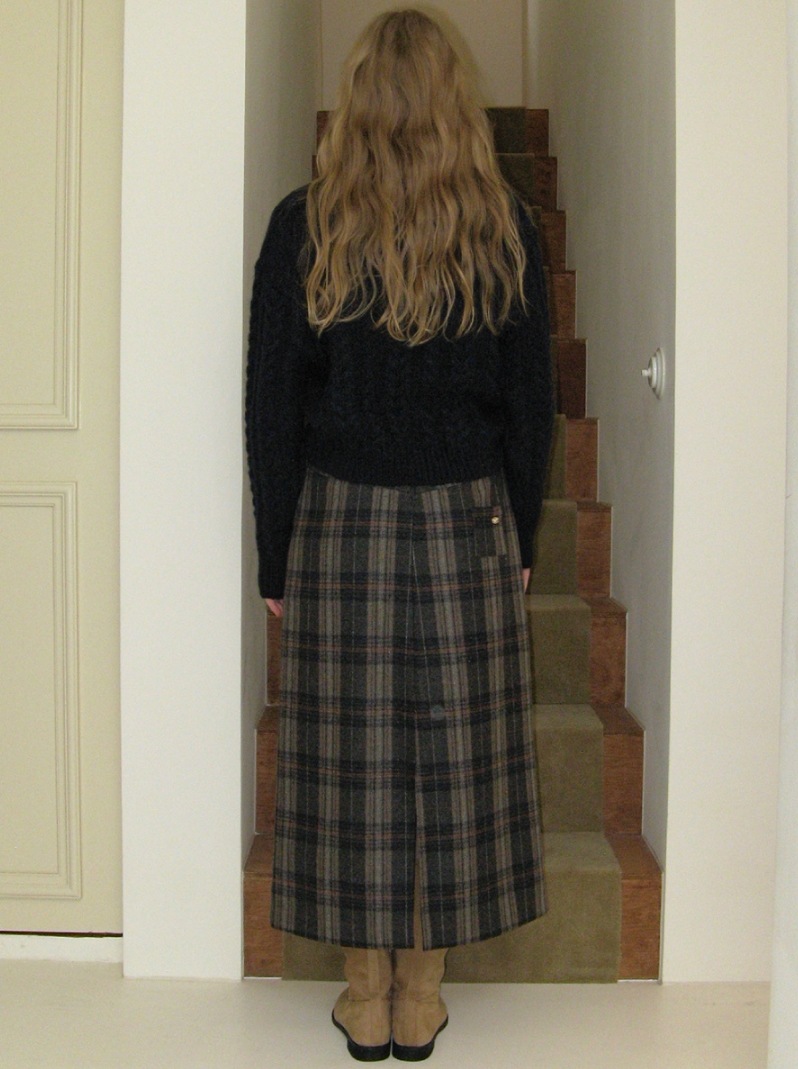 Vintage check wool skirt Vintage check wool skirt