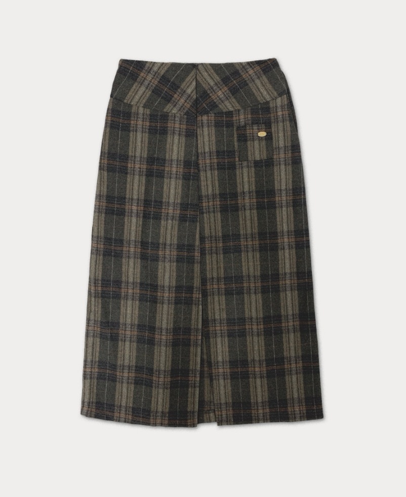 Vintage check wool skirt Vintage check wool skirt
