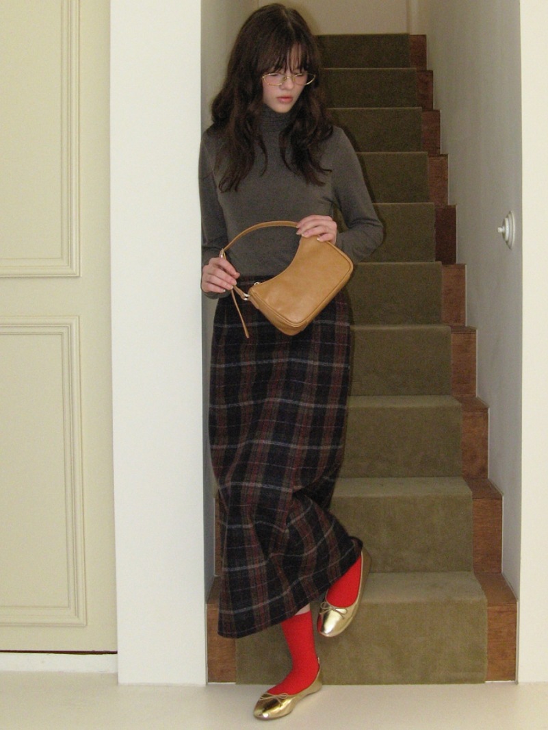 Vintage check wool skirt Vintage check wool skirt