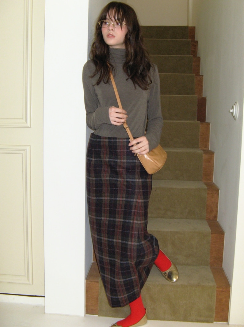 Vintage check wool skirt Vintage check wool skirt