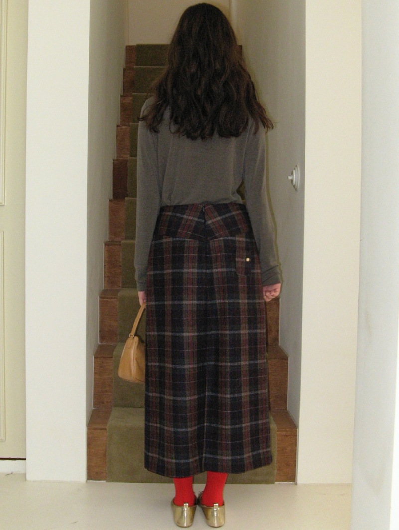 Vintage check wool skirt Vintage check wool skirt