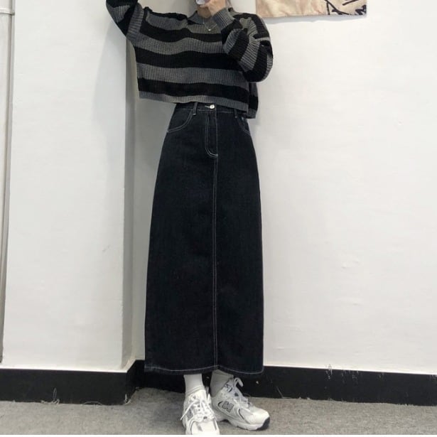 スカート ボトムス ペンシルスカート デニム ブルー ミモレ丈 ストレート カラーデニム バックスリット ワントーン 大人女子 カジュアル セクシー HIPHOP スポーティー お洒落 おしゃれ lb スカート ボトムス ペンシルスカート デニム ブルー ミモレ丈 ストレート カラーデニム バックスリット ワントーン 大人女子 カジュアル セクシー HIPHOP スポーティー お洒落 おしゃれ lb