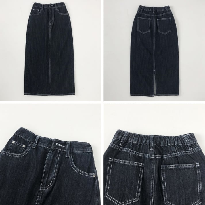 スカート ボトムス ペンシルスカート デニム ブルー ミモレ丈 ストレート カラーデニム バックスリット ワントーン 大人女子 カジュアル セクシー HIPHOP スポーティー お洒落 おしゃれ lb スカート ボトムス ペンシルスカート デニム ブルー ミモレ丈 ストレート カラーデニム バックスリット ワントーン 大人女子 カジュアル セクシー HIPHOP スポーティー お洒落 おしゃれ lb