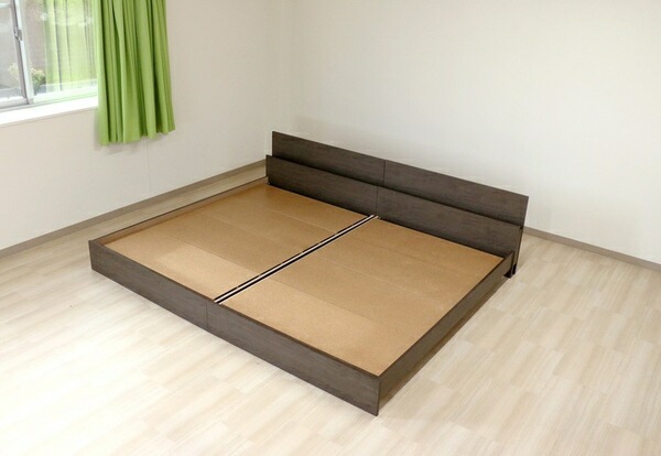 ベッド ワイドキング 200cm シングル+シングル ヴィンテージナチュラル ポケットコイルマットレス付 bred-cabinet 組立式 ベッド ワイドキング 200cm シングル+シングル ヴィンテージナチュラル ポケットコイルマットレス付 bred-cabinet 組立式