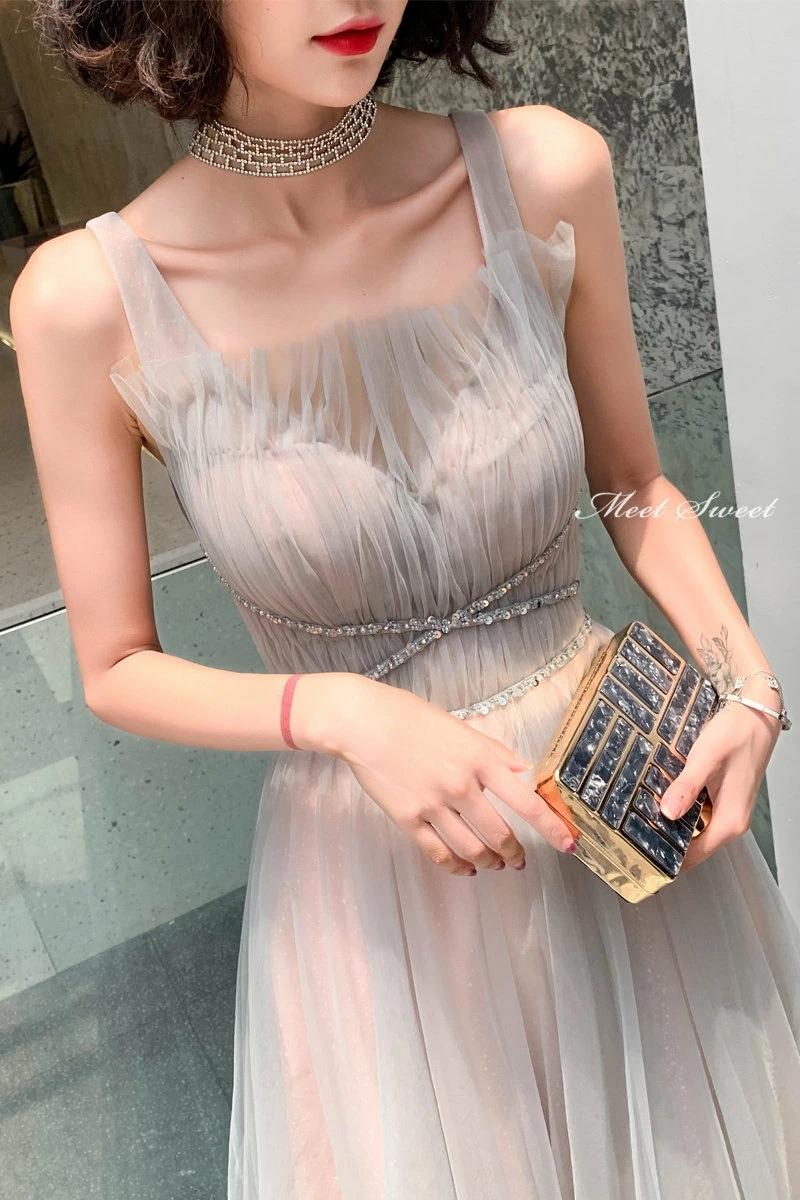 カラードレス ファスナー 編み上げ パーティードレス フォーマルドレス ロングドレス ノースリーブ ギャザー グレー ピンク 結婚式 二次会 発表会 コンサート ゲストドレス ウェディングドレス ウエ