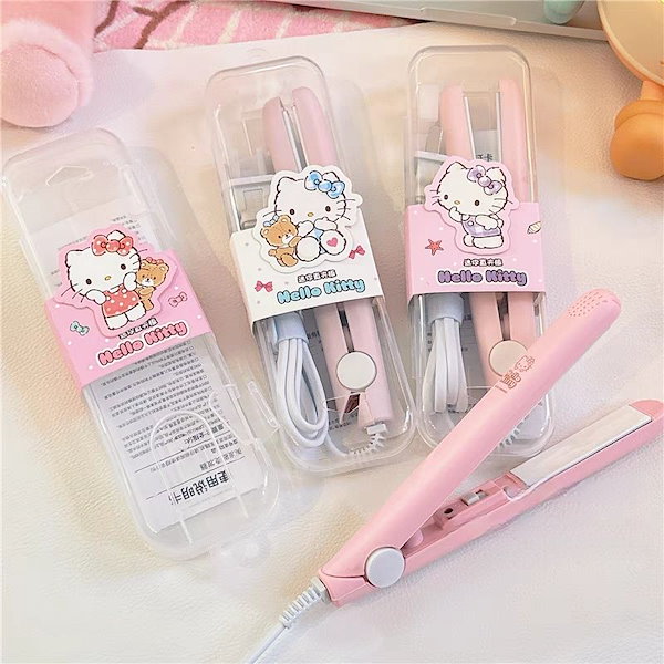 Hello Kitty コードレスヘアアイロン Hello Kitty コードレスヘアアイロン Qoo10] Hello Kittyハローキティ ミニ