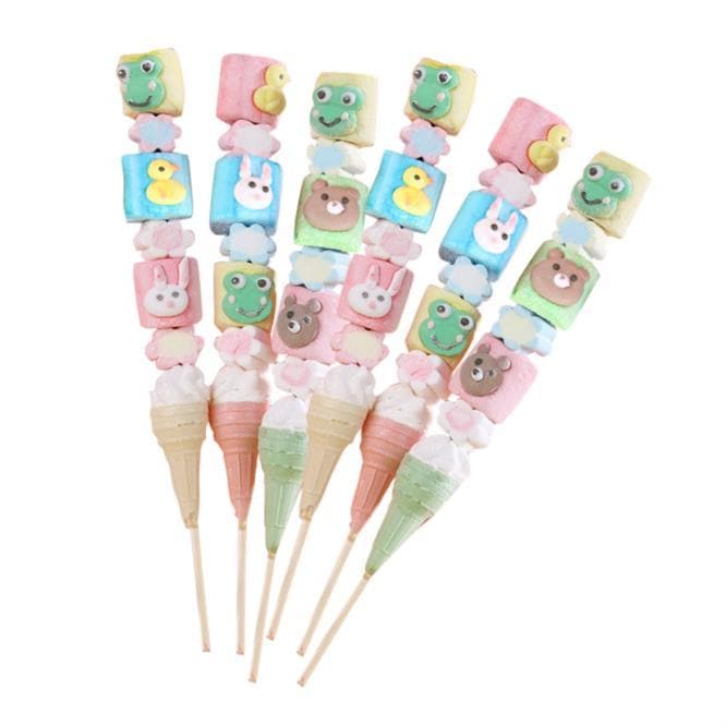 50Pcs さまざまな串に刺したひょうたん動物のグミロリポップを混ぜた漫画のマシュマロ 50Pcs さまざまな串に刺したひょうたん動物のグミロリポップを混ぜた漫画のマシュマロ