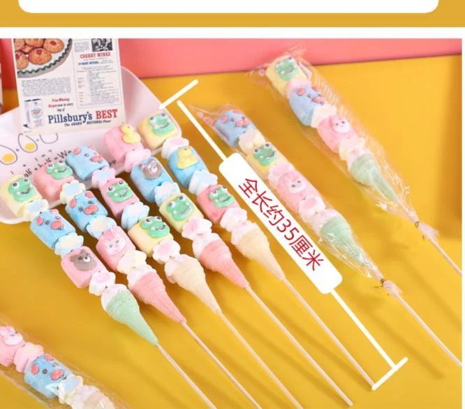 50Pcs さまざまな串に刺したひょうたん動物のグミロリポップを混ぜた漫画のマシュマロ 50Pcs さまざまな串に刺したひょうたん動物のグミロリポップを混ぜた漫画のマシュマロ