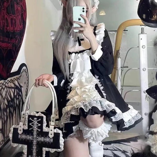 Qoo10] 地雷系オリジナルゴシックシスター風ロリー