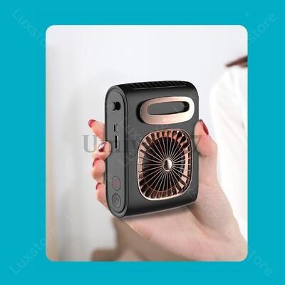 腰掛け扇風機 首掛け 卓上 手持ち 腰掛け 羽なし 扇風機 DCモーター 小型 強力 静音 ファン おしゃれ USB充電池式 ネックファン アウトドア おすすめ 144