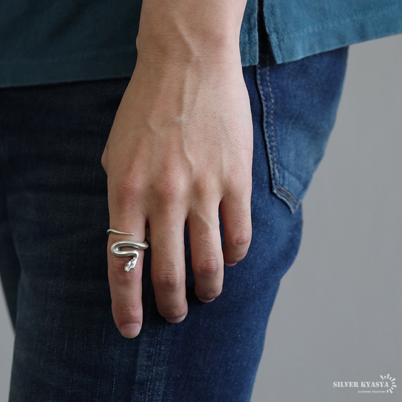 シルバー925 スネークリング [rs209]