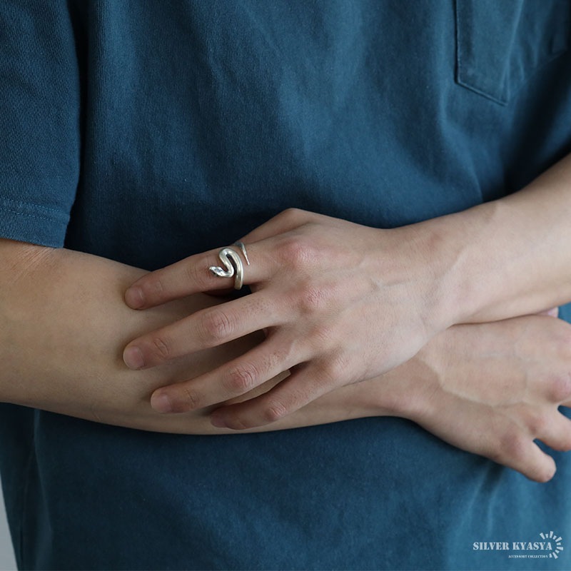 シルバー925 スネークリング [rs209]