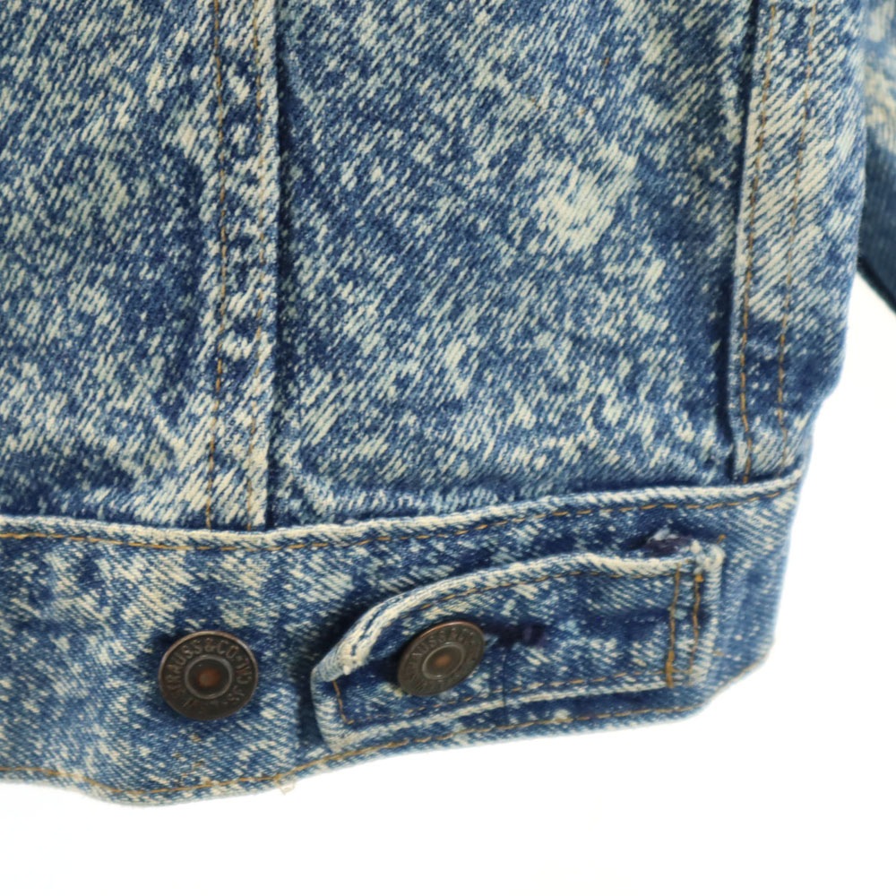 90s 70507-0214 オールド USA製 ブリーチ加工 デニムジャケット XS ブルー ハンドウォーマポケット付き メンズ 90s 70507-0214 オールド USA製 ブリーチ加工 デニムジャケット XS ブルー ハンドウォーマポケット付き メンズ