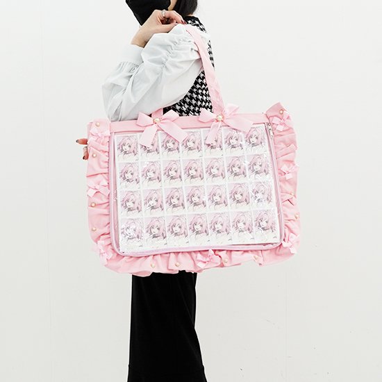 Qoo10 ザッカマート 痛バッグ 推し活 リボン スクエア ラー