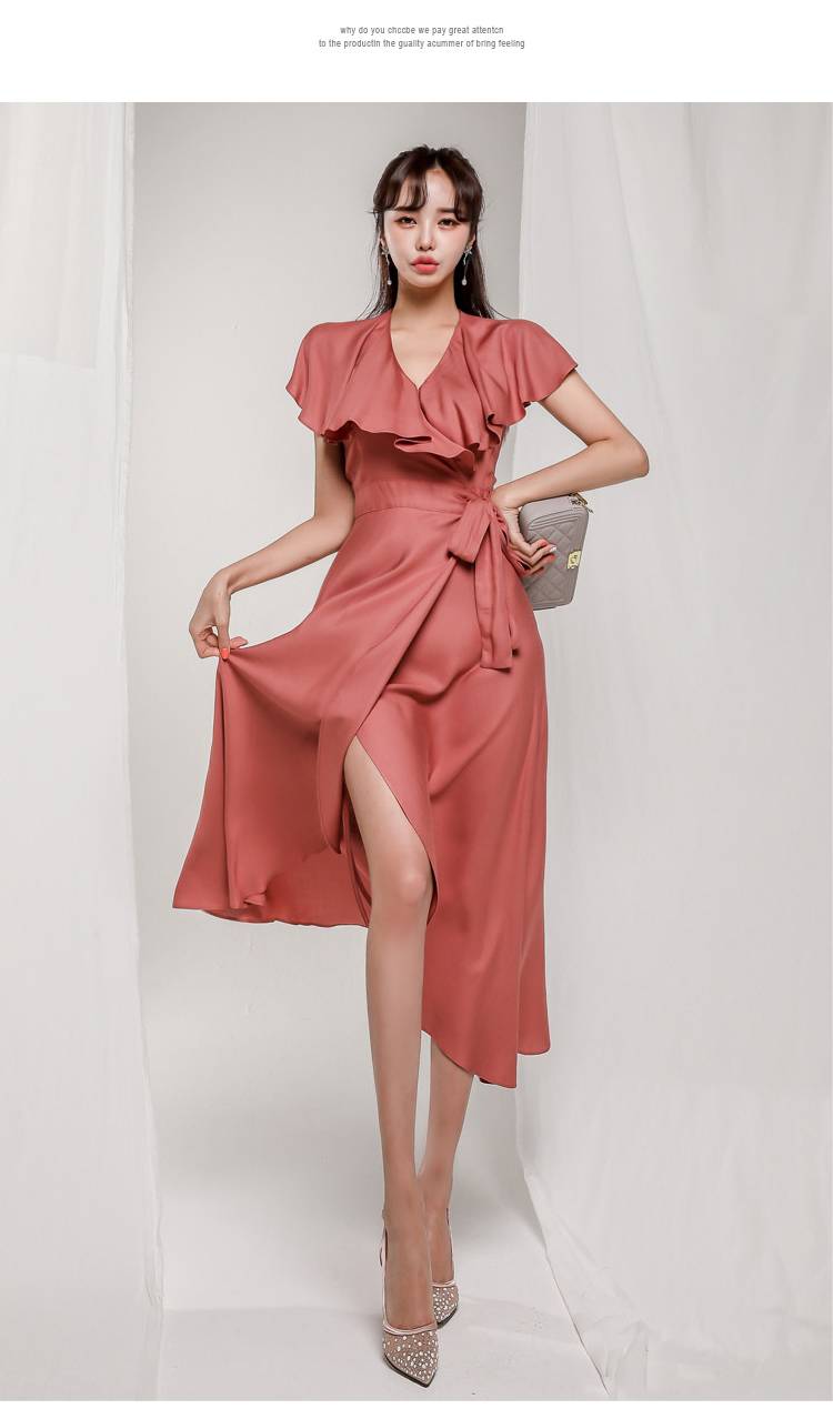 カシュクール ワンピース レディース フレア ロング丈 袖あり 半袖 フレンチ袖 Vネック フリル リボン ウエストリボン ハイウエスト 大人 可愛い きれいめ シンプル 上品 おしゃれ パーティー カシュクール ワンピース レディース フレア ロング丈 袖あり 半袖 フレンチ袖 Vネック フリル リボン ウエストリボン ハイウエスト 大人 可愛い きれいめ シンプル 上品 おしゃれ パーティー